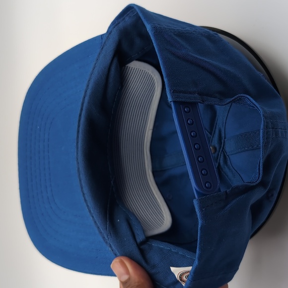 NHL| NWT Vintage NHL Edmonton Oilers Blue Sports Cap Snap Back - Picture 12 of 13